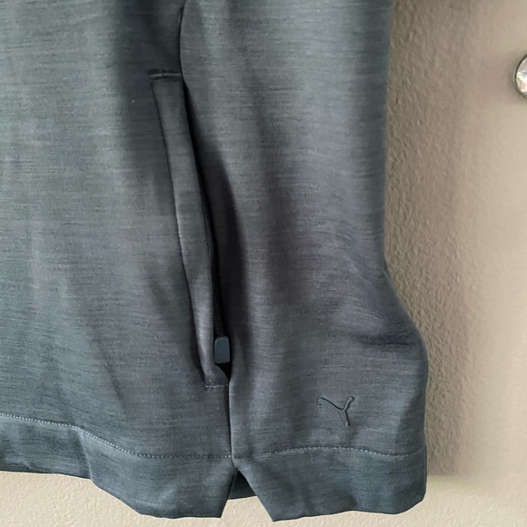 Puma Blue Sleeveless golf vest with Mandarin Collar BNWT large - Picture 8 of 12